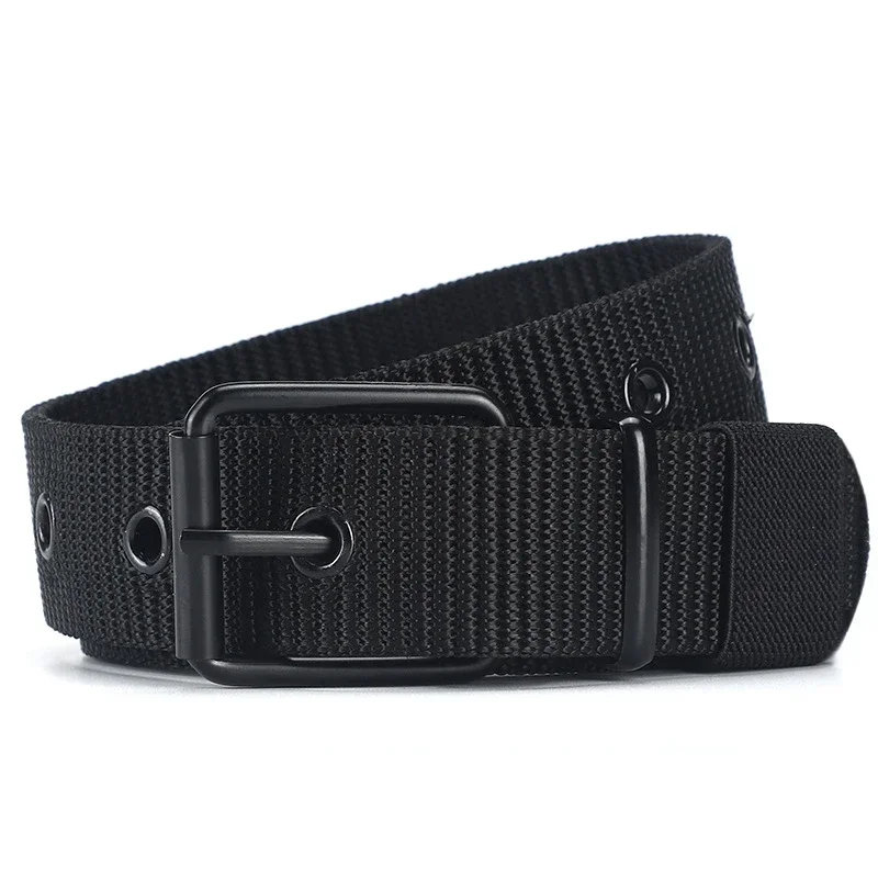 DulEnvironKnowing-Ceinture en toile pour hommes et femmes, simple et pratique, tissage en nylon, pantalon de cow-boy, sport de plein air, nouveau