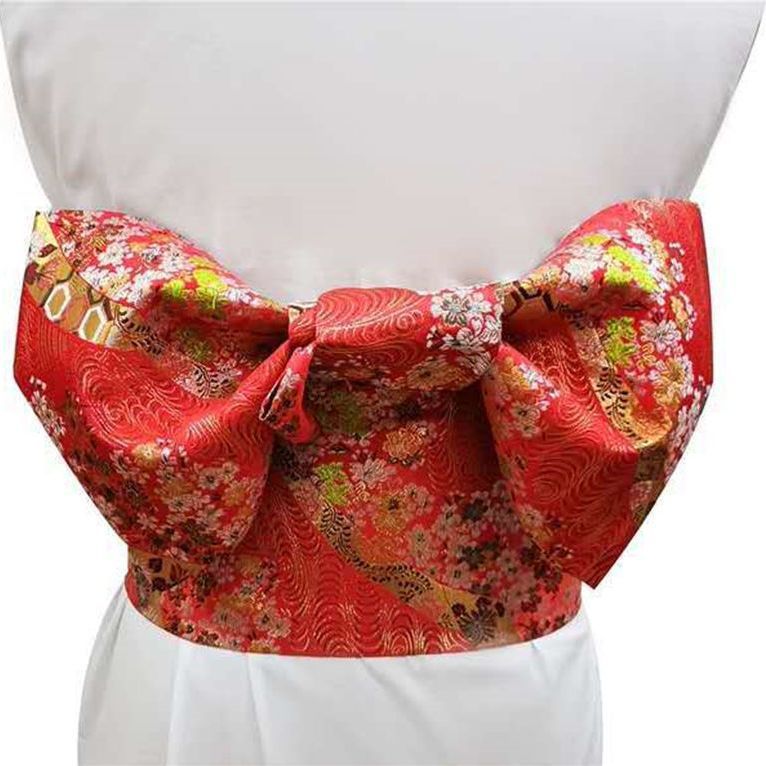 Ceinture de taille Kimono japonais, magnifique ceinture à nœud Yukata façonnant la ceinture traditionnelle stéréotype Photo, peignoir à manches 3/4 de longueur