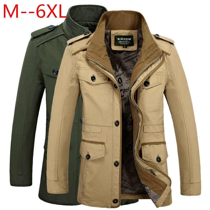 Manteau trench décontracté en coton pour homme, nouvelle collection printemps-automne, mi-long, style business pour homme d'âge moyen