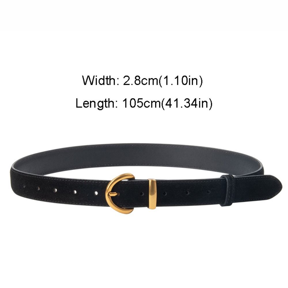 Ceinture en cuir suédé de luxe pour femme, design tendance, décontractée et professionnelle, polyvalente pour pantalon et robe