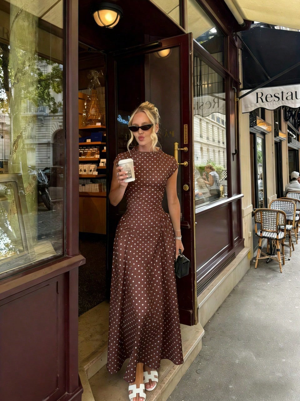 Nouvelles Robes Longues d'Été Élégantes pour Femmes – Version Améliorée, Décontractées à Pois, Robe de Soirée Gracieuse, Robes Décontractées Ajustées pour Vacances