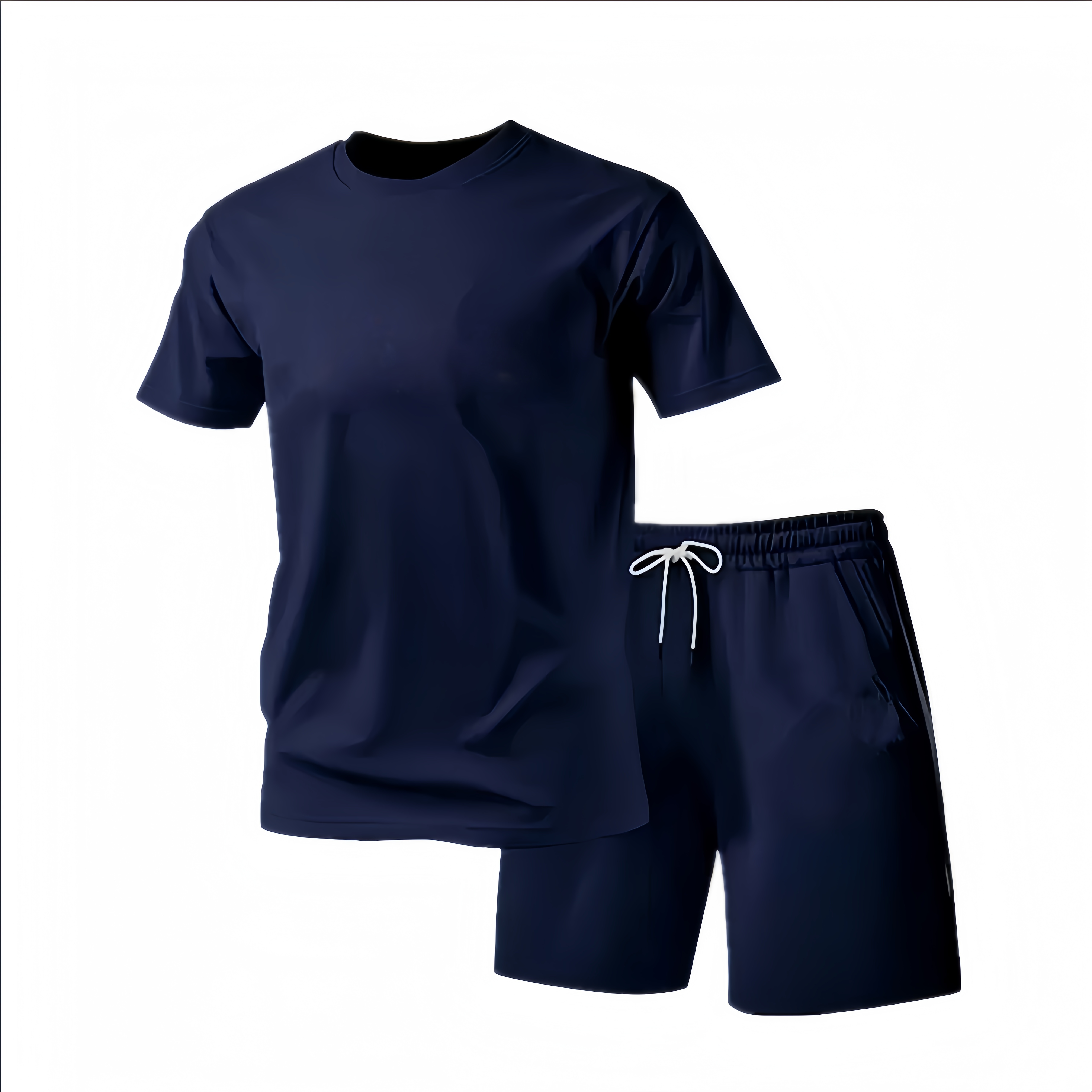 Nouvel ensemble de vêtements de sport d'été pour hommes, t-shirt à manches courtes et short, deux pièces, respirant et à séchage rapide, vêtement décontracté.