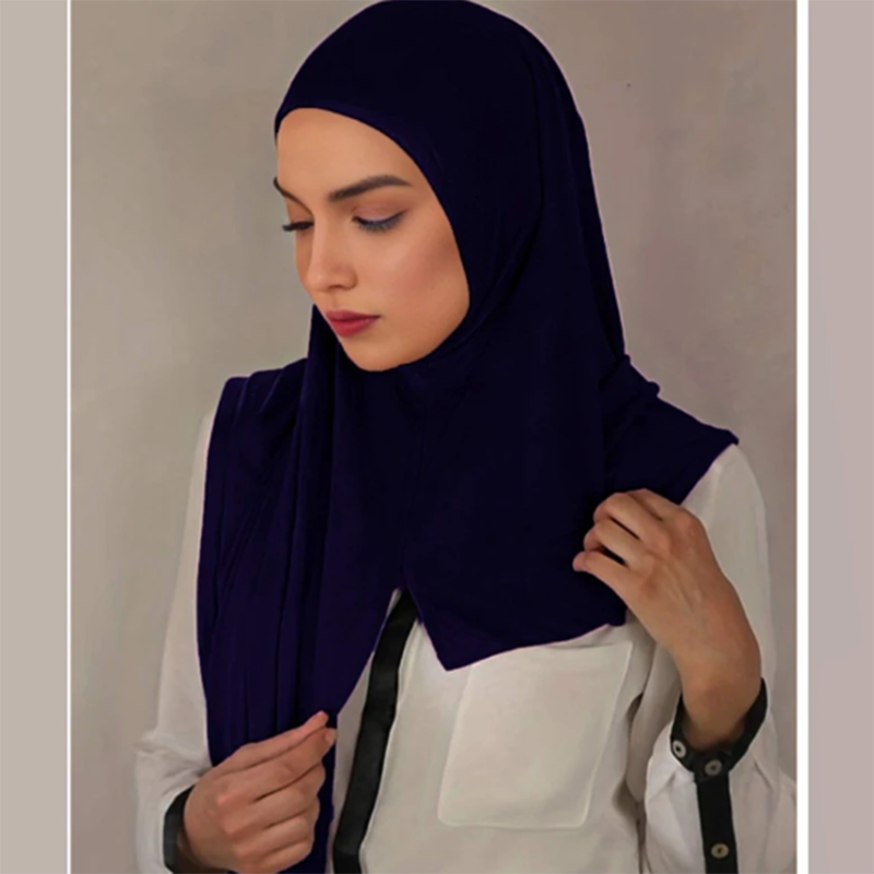 Mode Modal Jersey Hijab écharpe instantanée femme musulmane Bonnet Hijab châle dame doux longs enveloppes église prière Turban bandeau