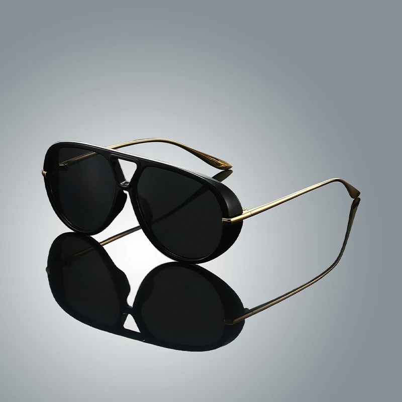 Lunettes de soleil aviateur vintage, nouvelle mode, double pont, pour l'extérieur, design de marque tendance pour femme, décontractées