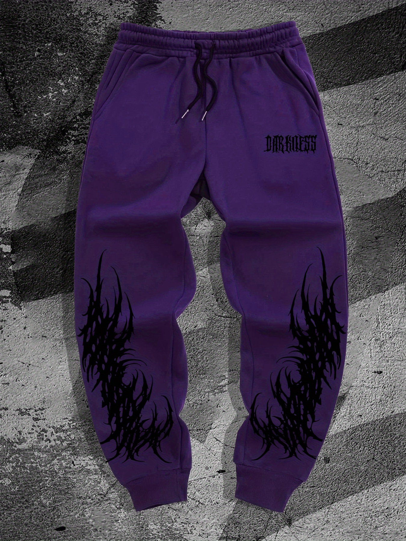Nouveaux Pantalons de Survêtement 2026 – Joggers Tendance pour Hommes, Imprimé Gothique Sombre, Style Streetwear Hip Hop