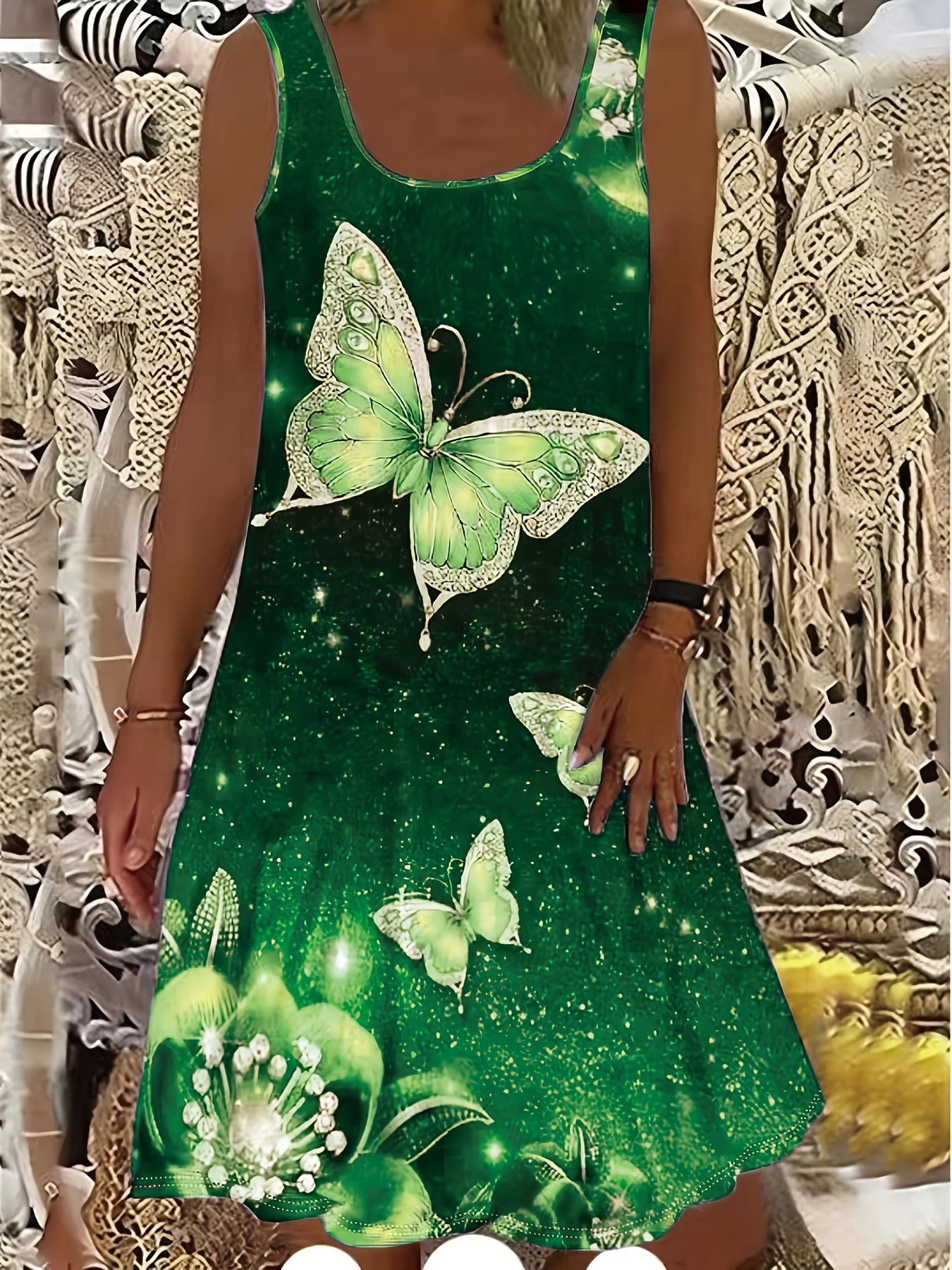 2025 été décontracté mode papillon impression 3D débardeur robe décontractée sans manches robe Y2k dames vêtements femme vêtements fille vêtements