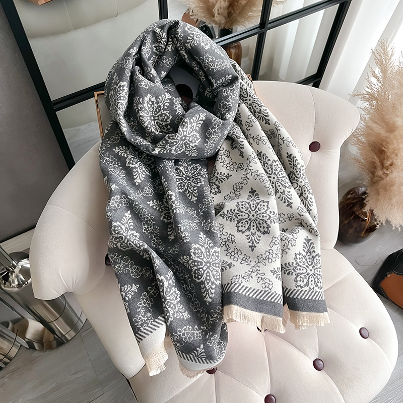 Nouveau 2025 hiver cachemire écharpe pour femmes châle enveloppement Femme Pashmina marque de luxe Poncho couverture épaisse chaud Bufanda Echarpe Femme