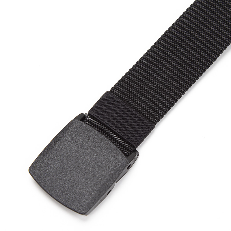 Ceinture en Nylon pour hommes et femmes, unisexe, boucle tactique d'extérieur, ceinture noire, voyage décontractée, réglable, en toile