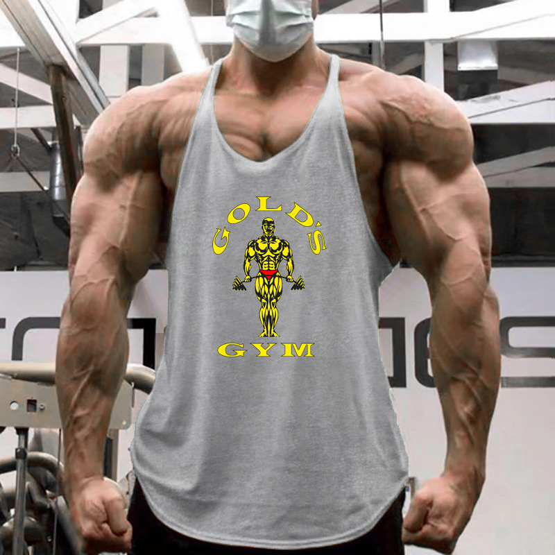 Débardeur d'entraînement coupe musculaire pour hommes, gilet d'entraînement transfrontalier, chemise sans manches respirante pour salle de sport, débardeur d'été évacuant la transpiration