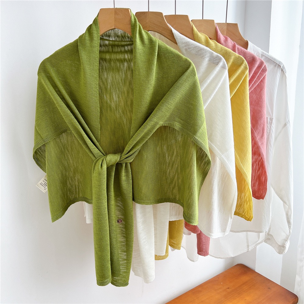 Nouveau châle triangulaire en laine mélangée pour femme, version T 2026, écharpe enveloppante pour l'automne et l'hiver, épaissie et tricotée pour garder les épaules au chaud