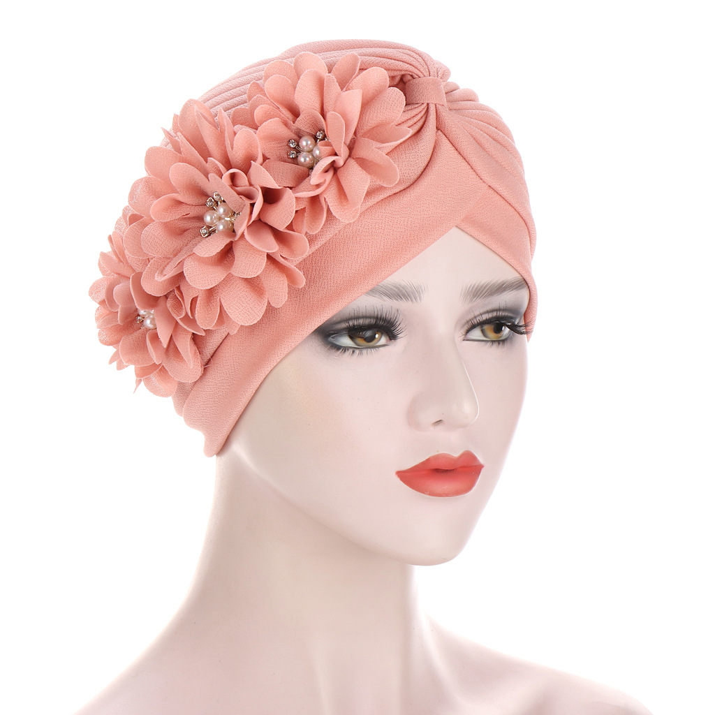 2020 coton solide plis perle musulman turban écharpe femmes islamique intérieur hijab casquettes arabe enveloppement tête femme musulman turbante mujer