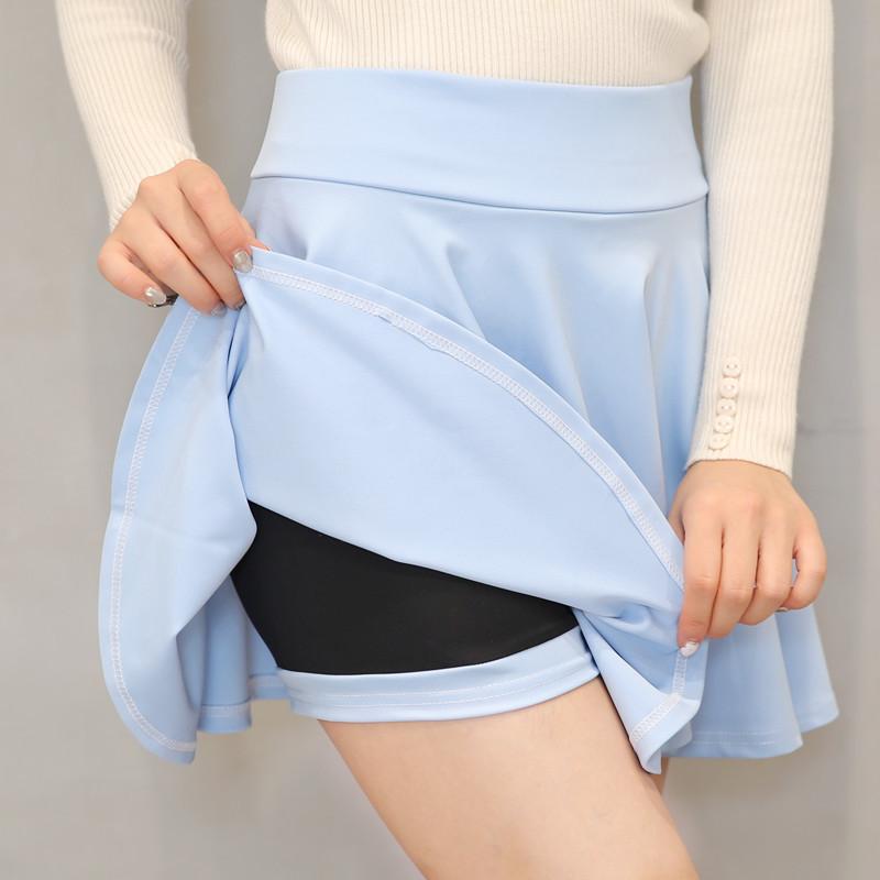Jupe basique pour femmes, short d'été, mode polyvalente, plissée, décontractée, Mini patineuse, grande taille 4XL, jupe évasée moelleuse