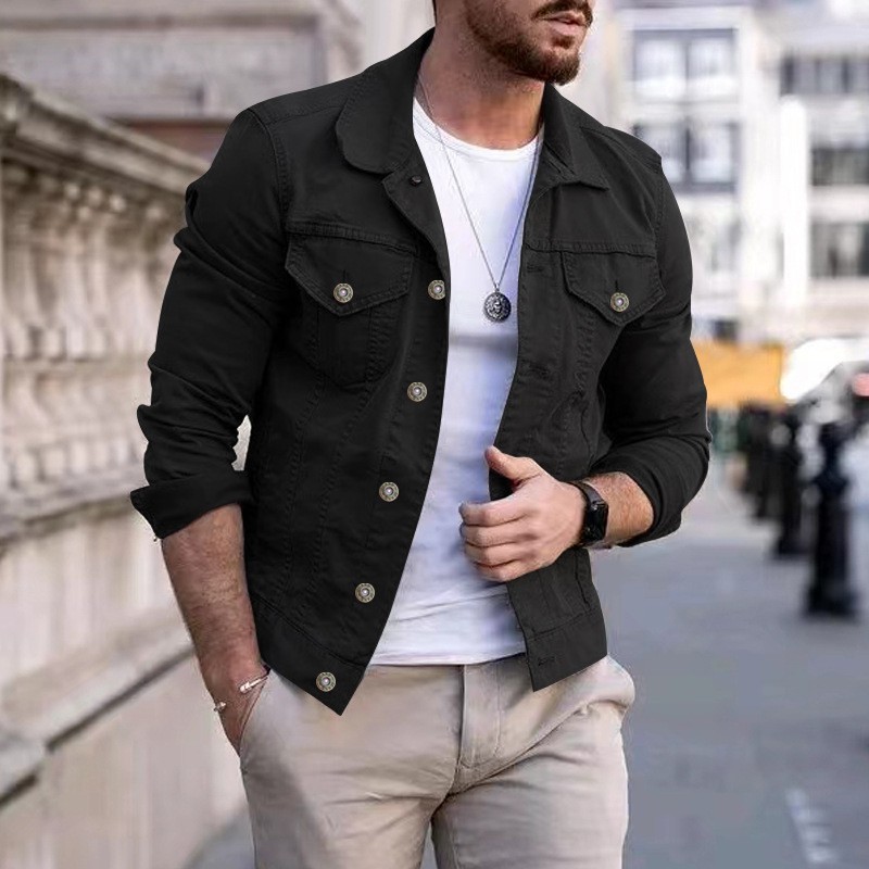 Hip-hop hommes Denim vestes Streetwear décontracté coton classique mince jean manteau mâle marque vêtements Cowboy veste Ropa Para Hombre