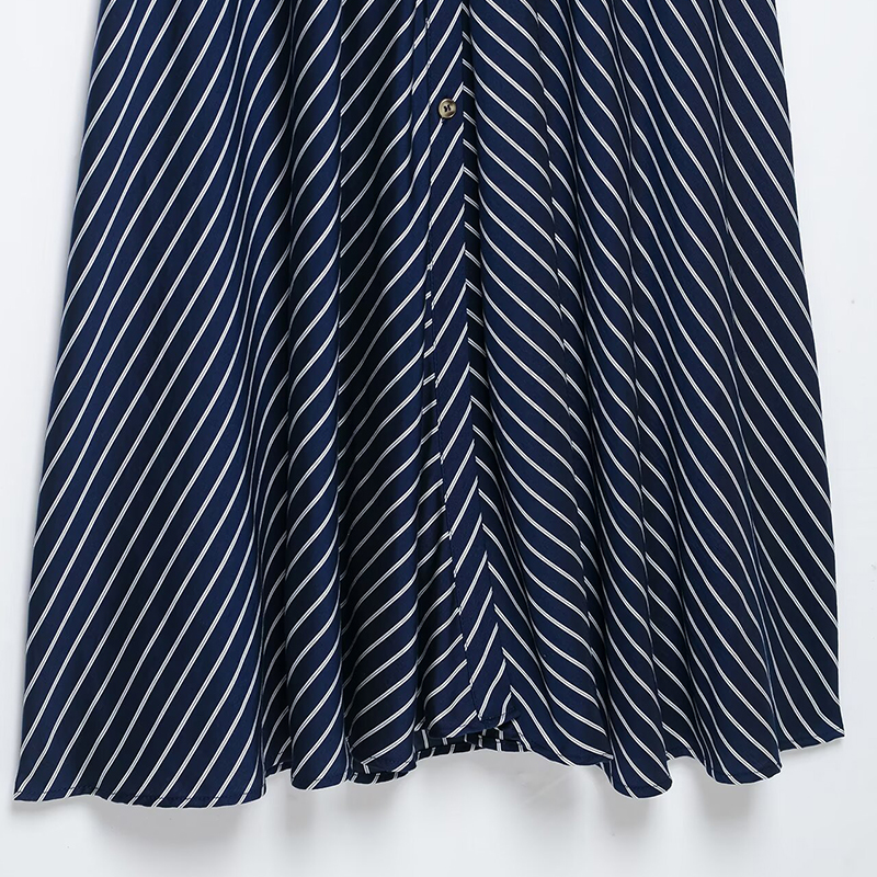 Robes pour femmes avec ceinture, élégantes, à rayures, décontractées, amples, chic, longueur midi, 2026 zanban, chemises-robe à manches longues