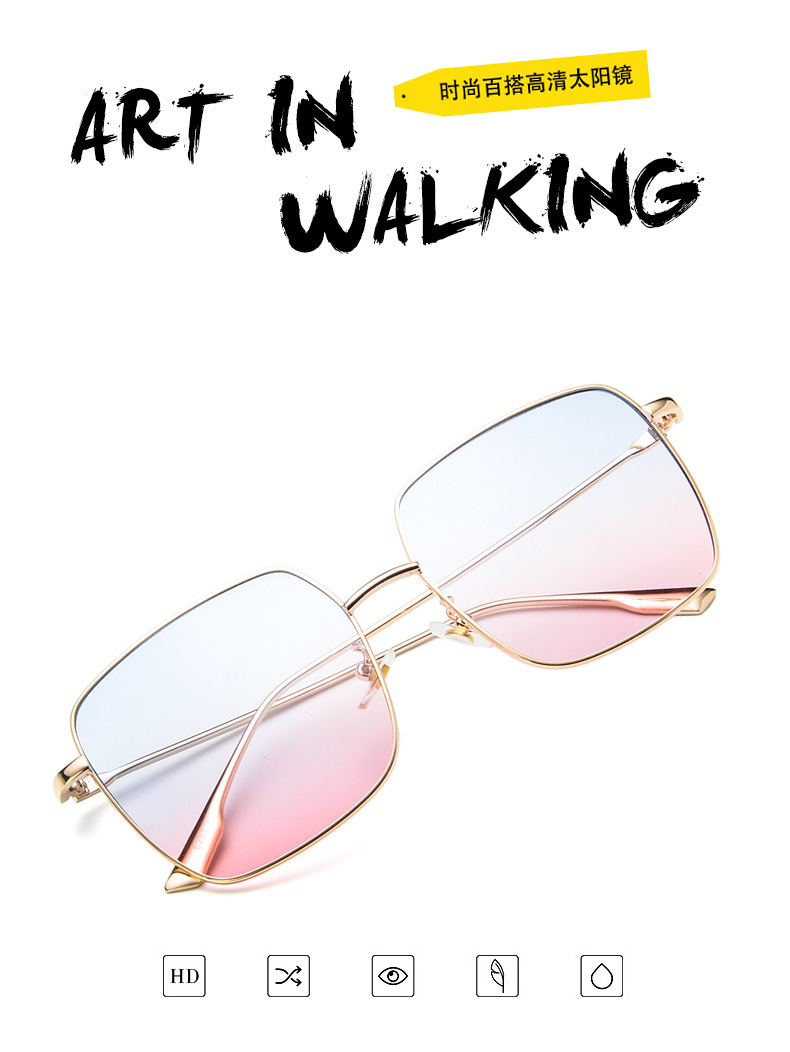 Nouvelles lunettes de soleil pour femmes 2024, lunettes de soleil vintage surdimensionnées pour hommes, lunettes de soleil unisexes tendance pour femmes, monture en métal, Gafas De Sol UV400
