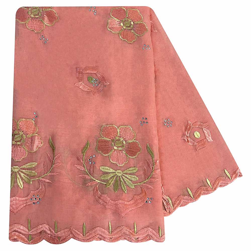 Écharpe de Dubaï à motif de petites fleurs pour femmes musulmanes, hijab en coton africain, hijab islamique, pashmina, turban, foulard brodé, châles