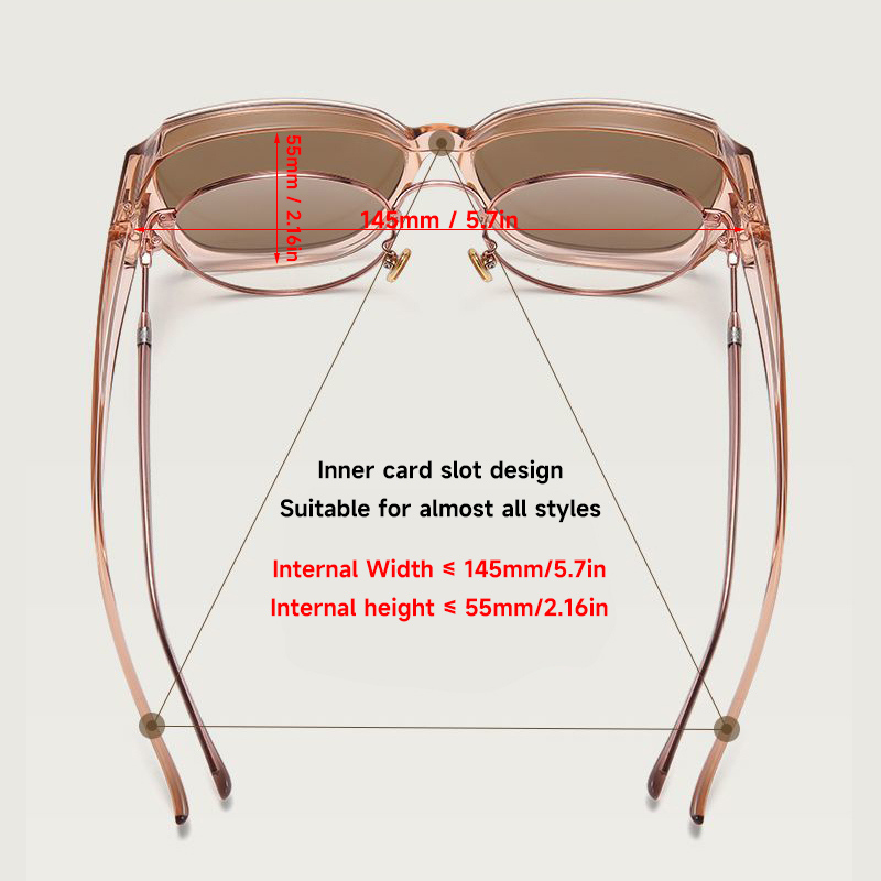 Lunettes de soleil polarisées compatibles avec les lunettes de vue, protection UV pour hommes et femmes, pour affiner le visage rond, idéales pour la conduite