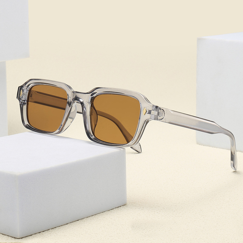 Lunettes de soleil orange pour hommes, personnalisables avec verres correcteurs, pour voyage et plage, protection UV400, monture étroite, style décontracté