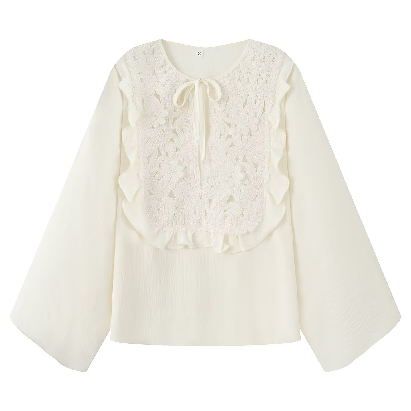 Nouveaux vêtements pour femmes style européen et américain à la mode col rond à lacets chemise décontractée demi-jupe ensemble