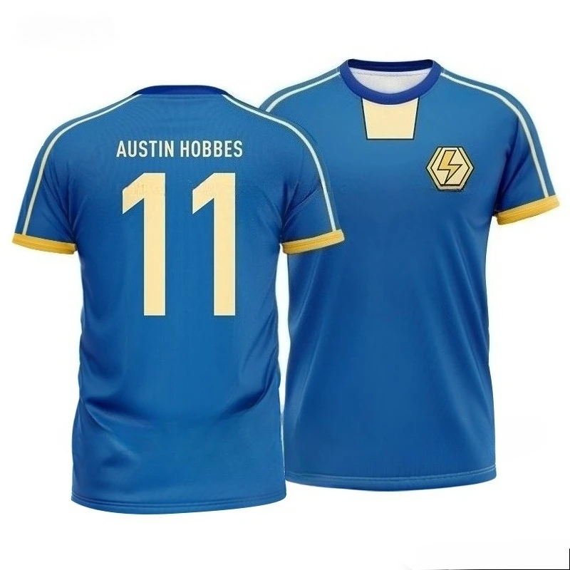 Maillot Vintage Inazuma Eleven Kaio, T-shirt de Cosplay Anime imprimé en 3D, uniforme d'équipe de Football pour enfants, haut de Sport d'été pour hommes et femmes