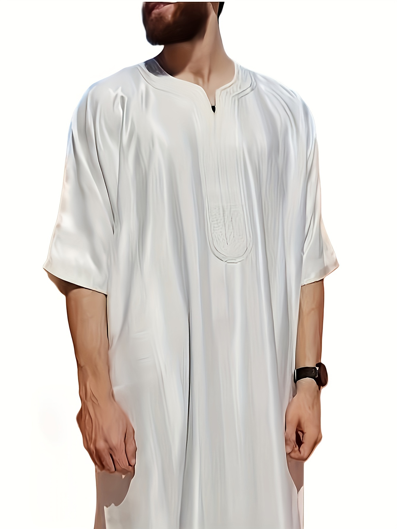 Nouvelle collection 2026 : Vêtements marocains et de Dubaï, rayés, à manches longues, brodés, style Arabie Saoudite