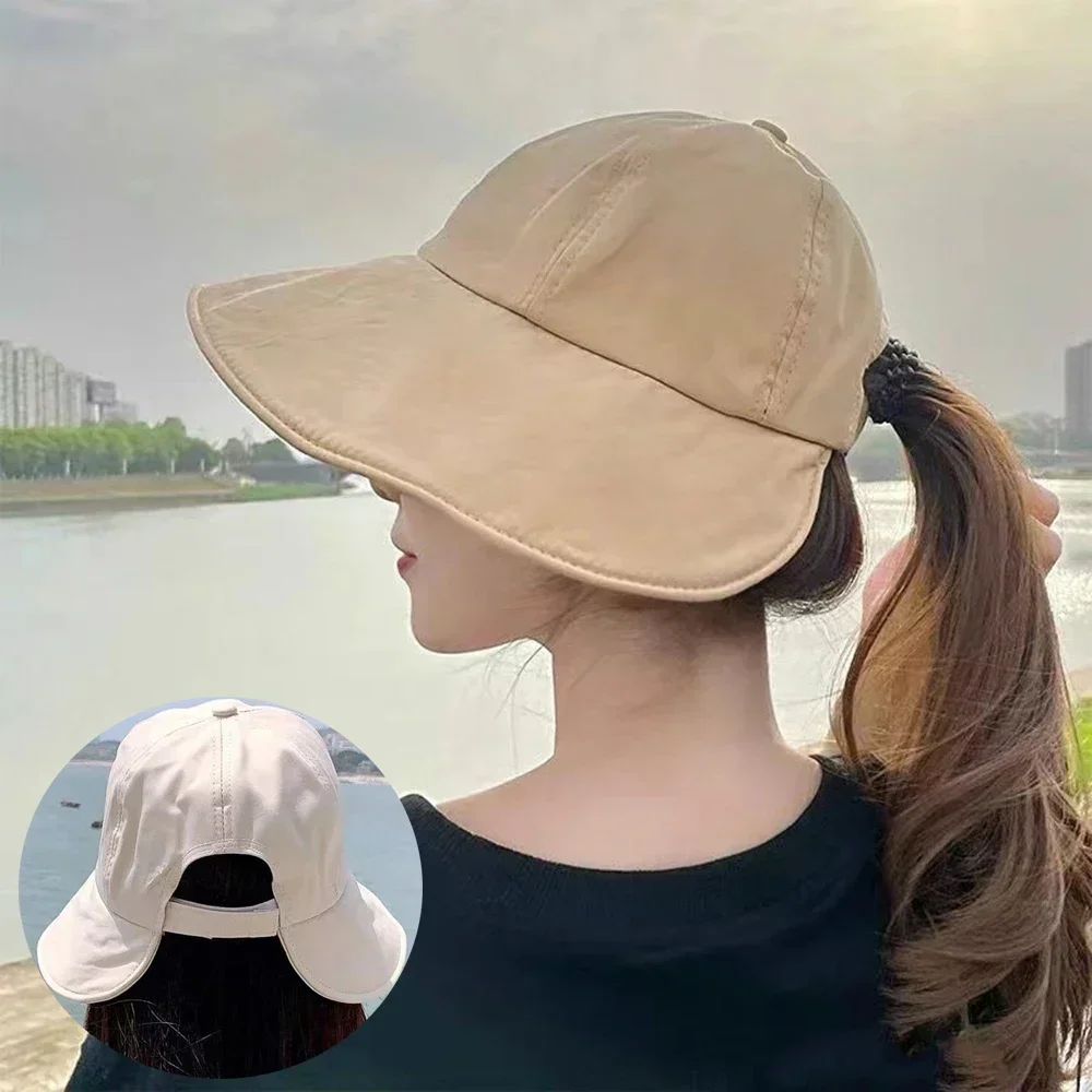 Chapeaux d'été pour femmes, casquette de Baseball pliable, large bord, protection solaire, plage, pêcheur, chapeau seau décontracté pour l'extérieur