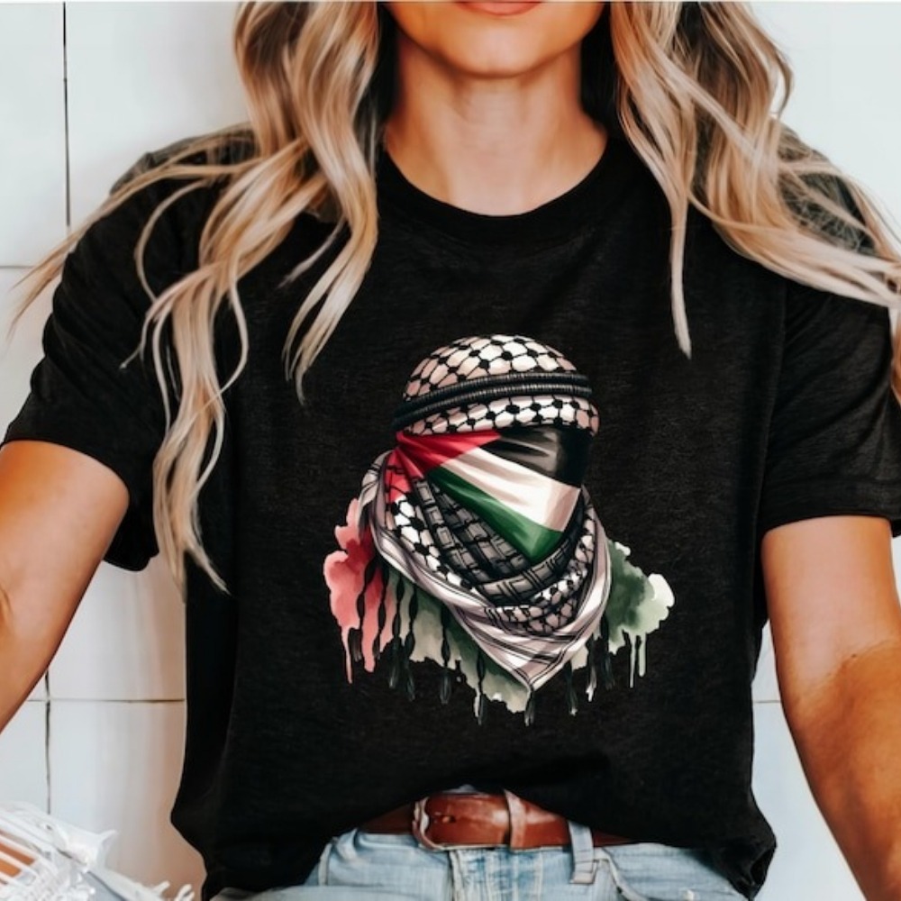 Palestine t-shirt Keffiyeh chemise Palestine drapeau chemise charité Donation été unisexe ample Harajuku respirant Camisetas