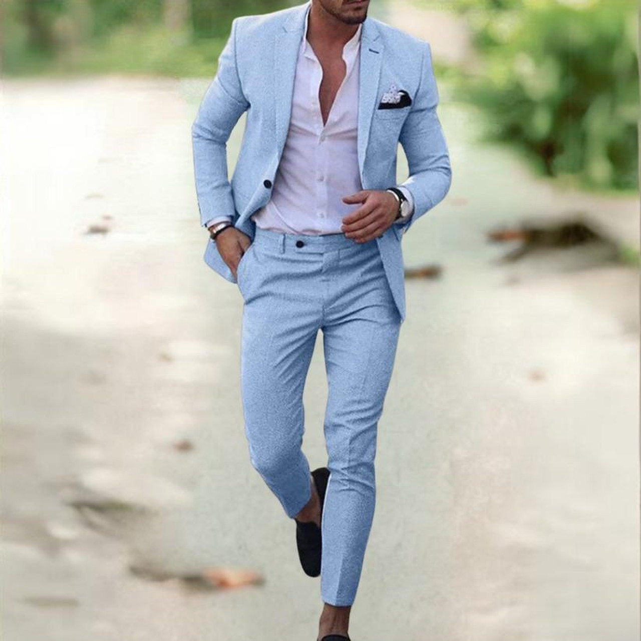Costume élégant pour hommes, veste + pantalon), nouvelle collection 2025
