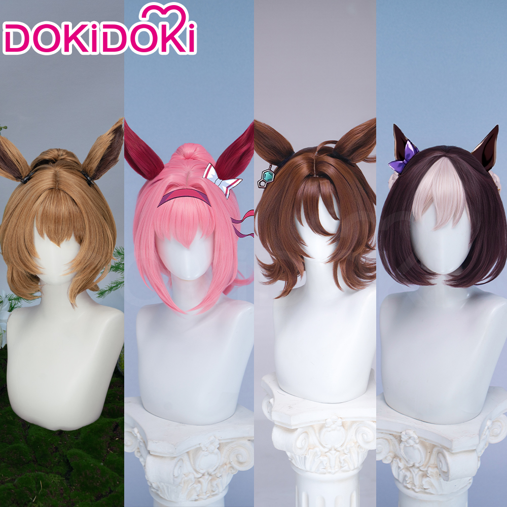 Haru Urara Agnes Tachyon Special Week Taiki Shuttle Kitasan Black Doto Kiseki Perruque de cosplay DokiDoki Halloween Hair Bonnet de perruque offert