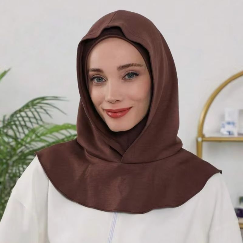 Bonnet instantané pour femmes musulmanes, double couche, sous-bonnet, hijab instantané pour le Ramadan, bonnet intérieur, turban élastique, bandana, bandeau doux
