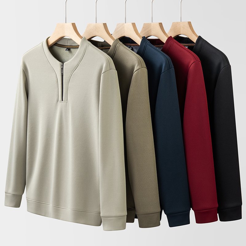 9XL nouveau dans hommes sweat demi pull zippé mâle grande taille automne hiver manches longues grand Plus polaire haut chaud de haute qualité