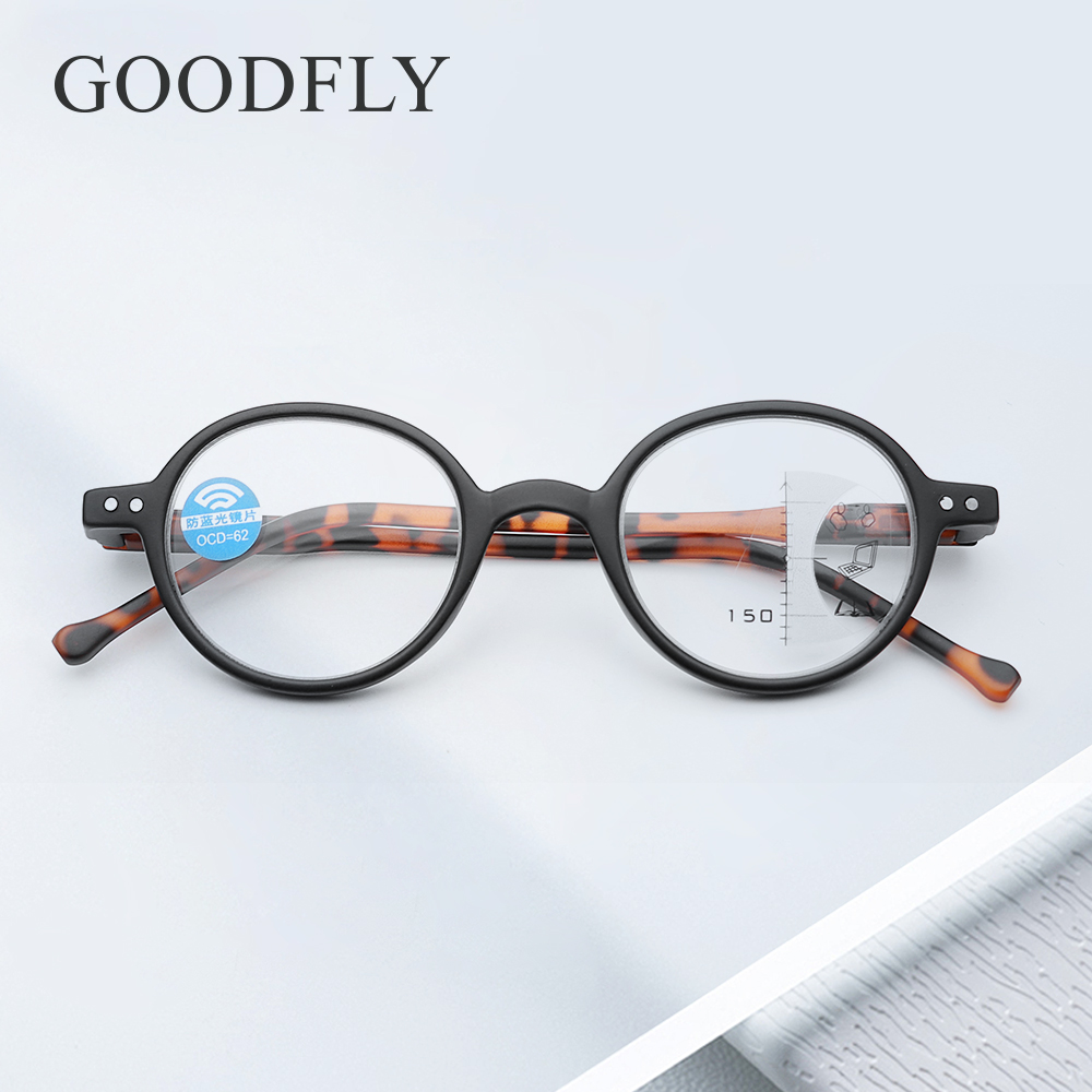 Lunettes de lecture rondes multifocales pour femmes, lecteurs de puissance unique, tendance, Chic, classique, styliste, mignon et élégant