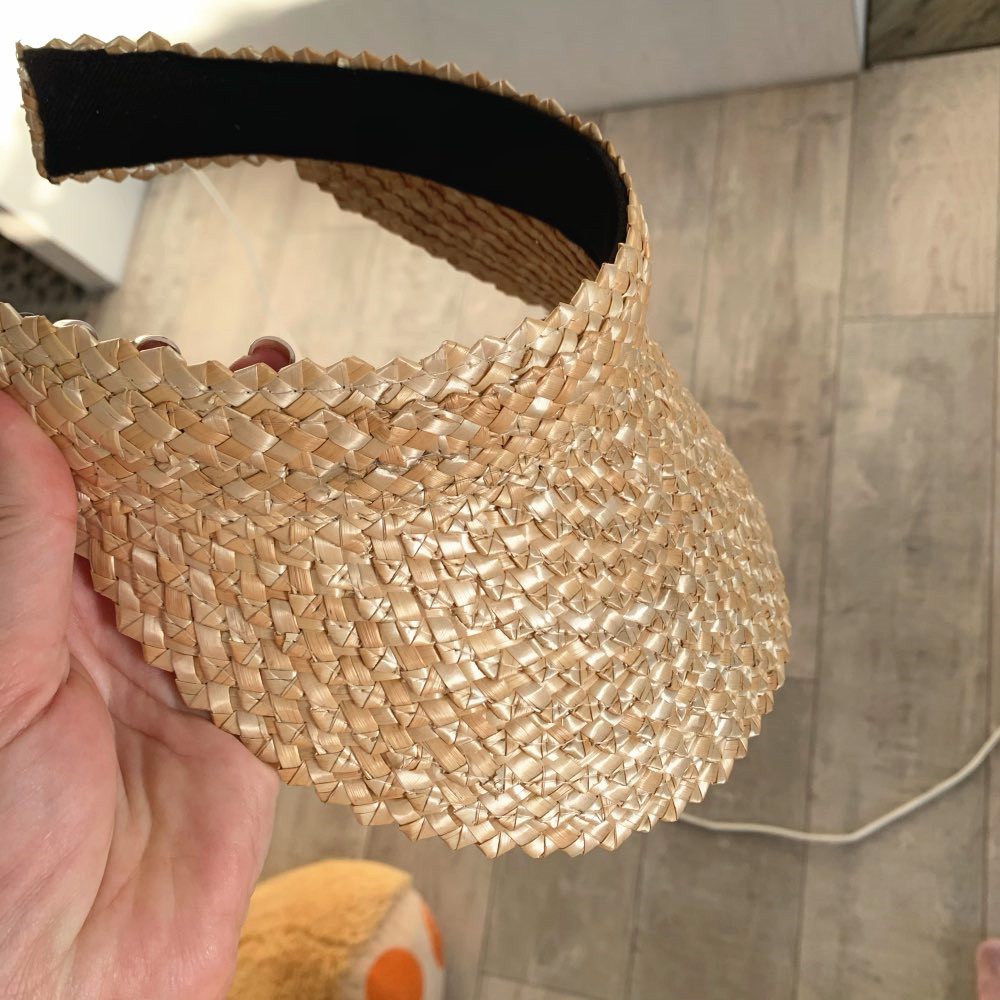 Chapeau de soleil décontracté de luxe en raphia pour femme, casquette de plage d'extérieur pour les vacances, chapeaux souples anti-UV, chapeaux de paille d'été pour femme