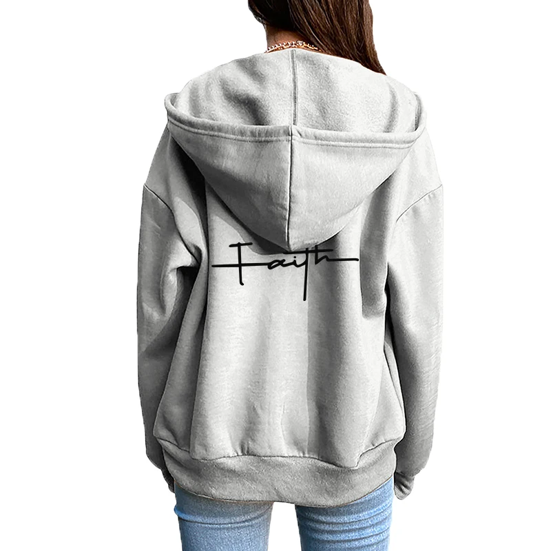 Femmes Cardigan à fermeture éclair manteau impression décontracté sweat à capuche sport Jogging vêtements de haute qualité polyvalent rue femme veste