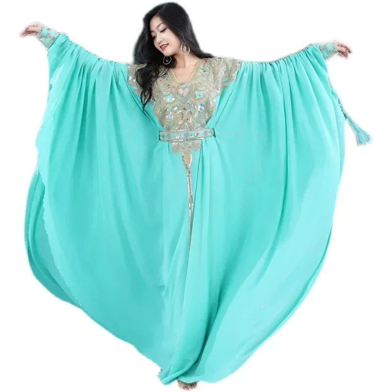 Robe de danse du ventre Sidi amnce Geldress, cheveux du golfe Persique flick khaleegy haligi, vêtements de scène de compétition