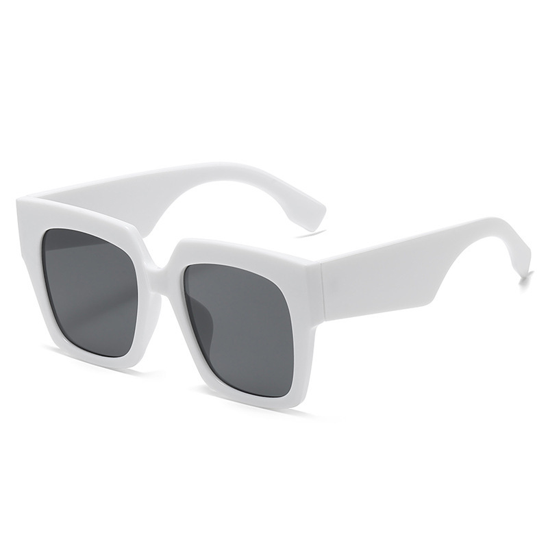 Nouvelle mode marque de luxe lunettes de soleil carrées femmes Vintage surdimensionné lunettes de soleil femme grand cadre nuances noir bleu dame Uv400
