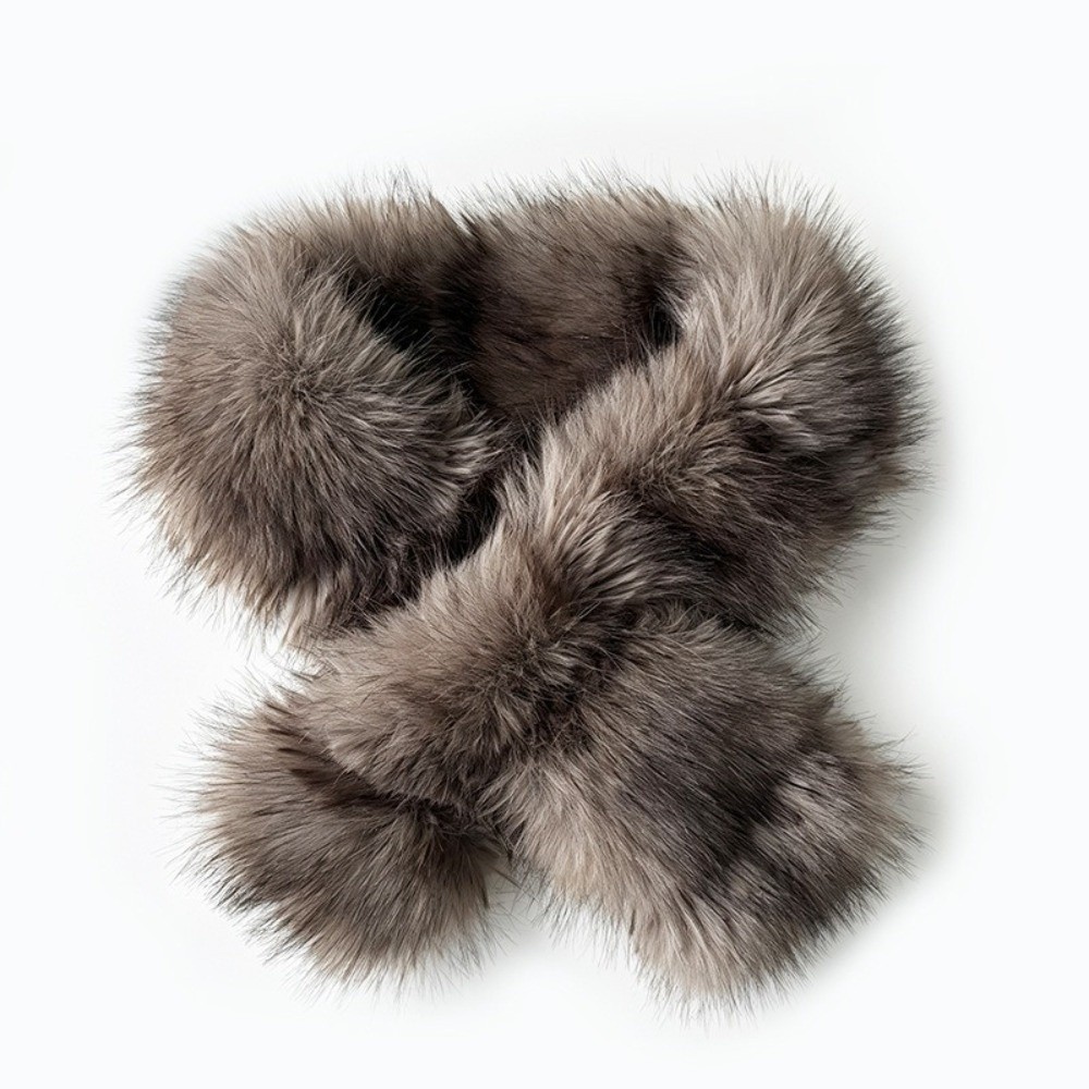 Écharpe à col en fourrure épaisse et douce, écharpe de protection pour le cou, écharpe croisée pour l'hiver.