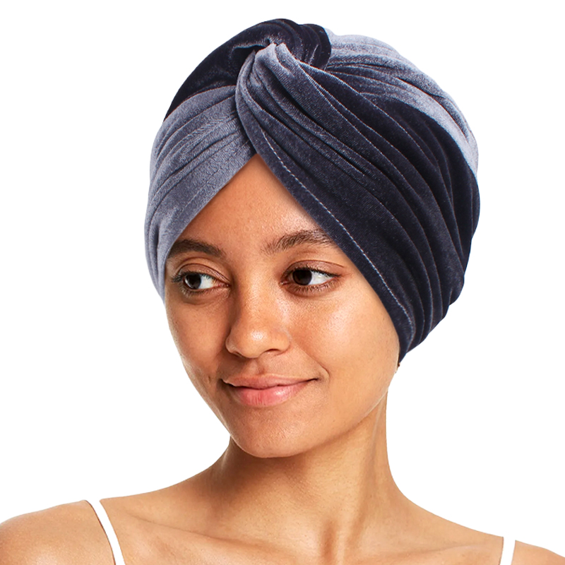 Nouveau femmes musulmanes velours Turban chapeau doux extensible croix torsion casquette Bandana bandeau chimio bonnet écharpe islamique tête enveloppement