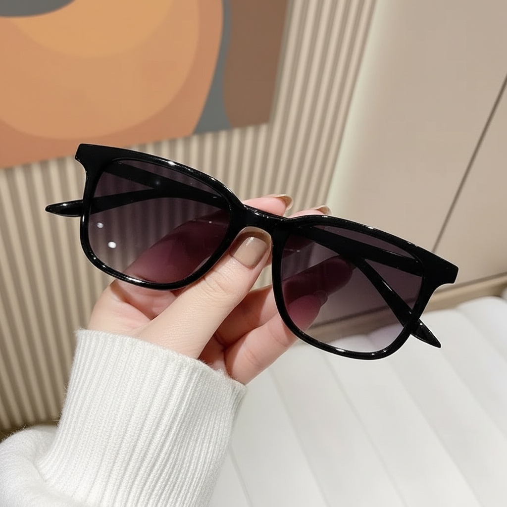 Lunettes de soleil pour myopie, lunettes de protection solaire, monture de couleur noire tendance, style estival, pour hommes et femmes6026