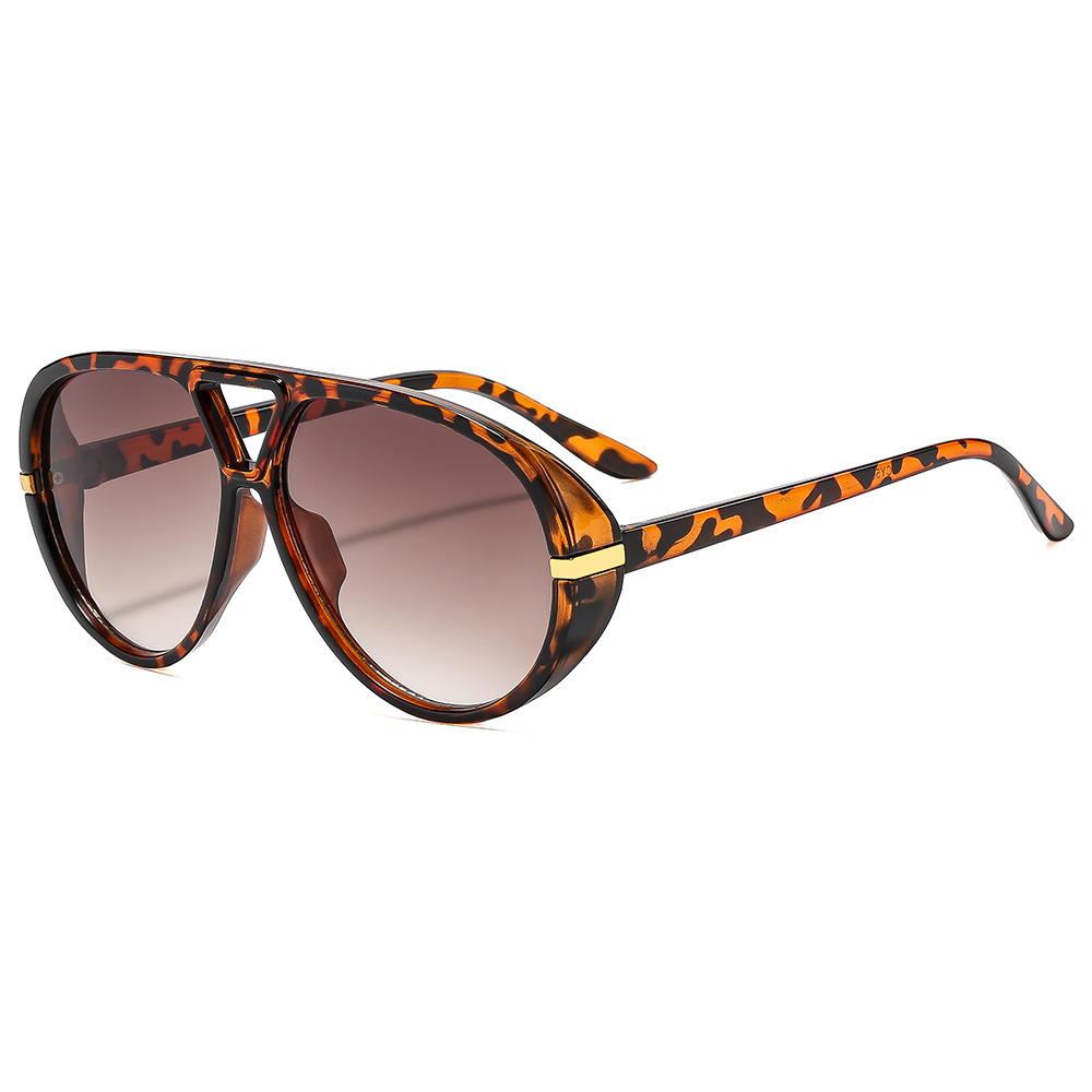 Nouvelles lunettes de soleil pilote pour hommes et femmes, monture large de luxe, pour la conduite en extérieur, style punk, protection UV400