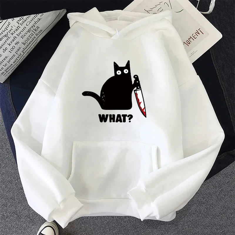 Sweat à capuche imprimé chat mignon pour femme, pull à manches longues, confortable et décontracté, pour la maison et l'extérieur, offre spéciale, 2025, automne