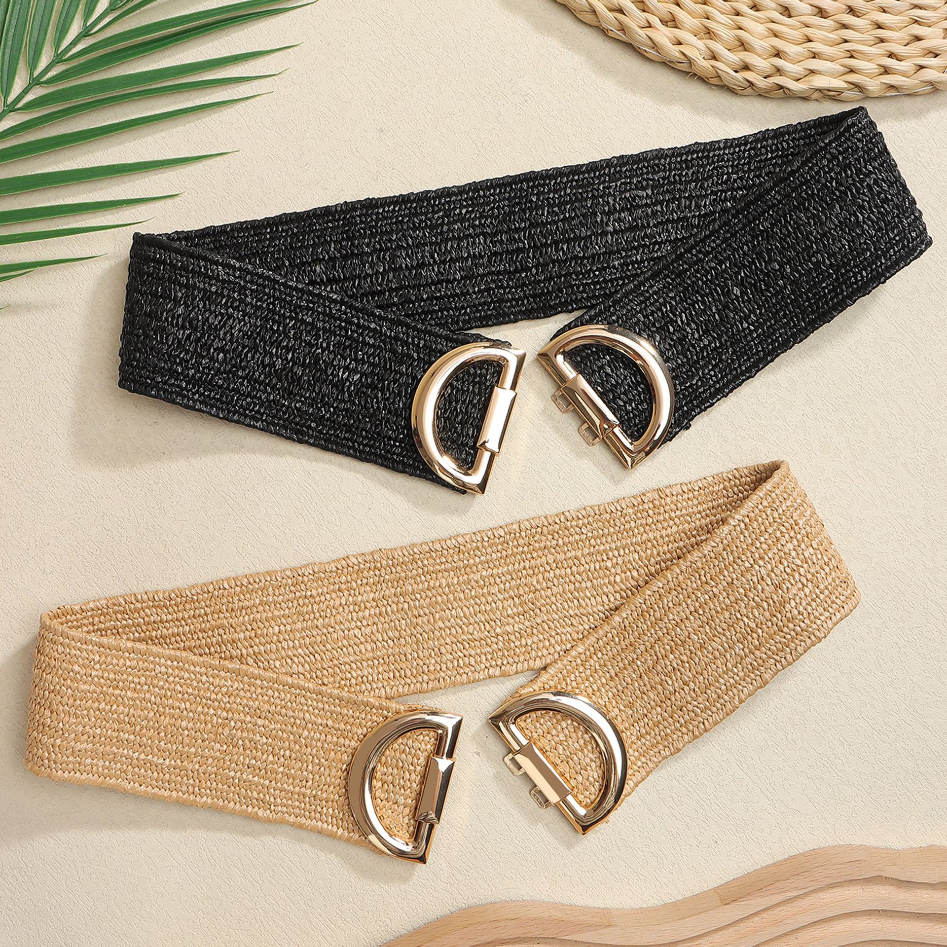 Ceinture Élastique Tendance pour Femme – Large Ceinture de Taille Extensible pour Manteau et Robe – Ceinture Corset en PP pour Femme – Luxe