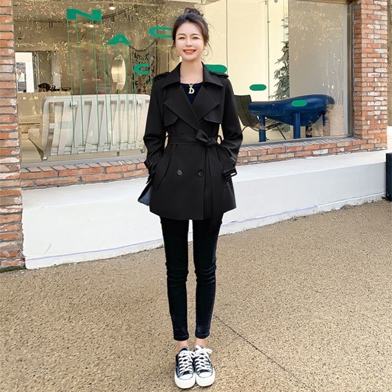 Ingent-Coupe-Vent Coréen pour Femme, Manteau Slim pour l'Extérieur, Vêtements de Printemps à la Mode