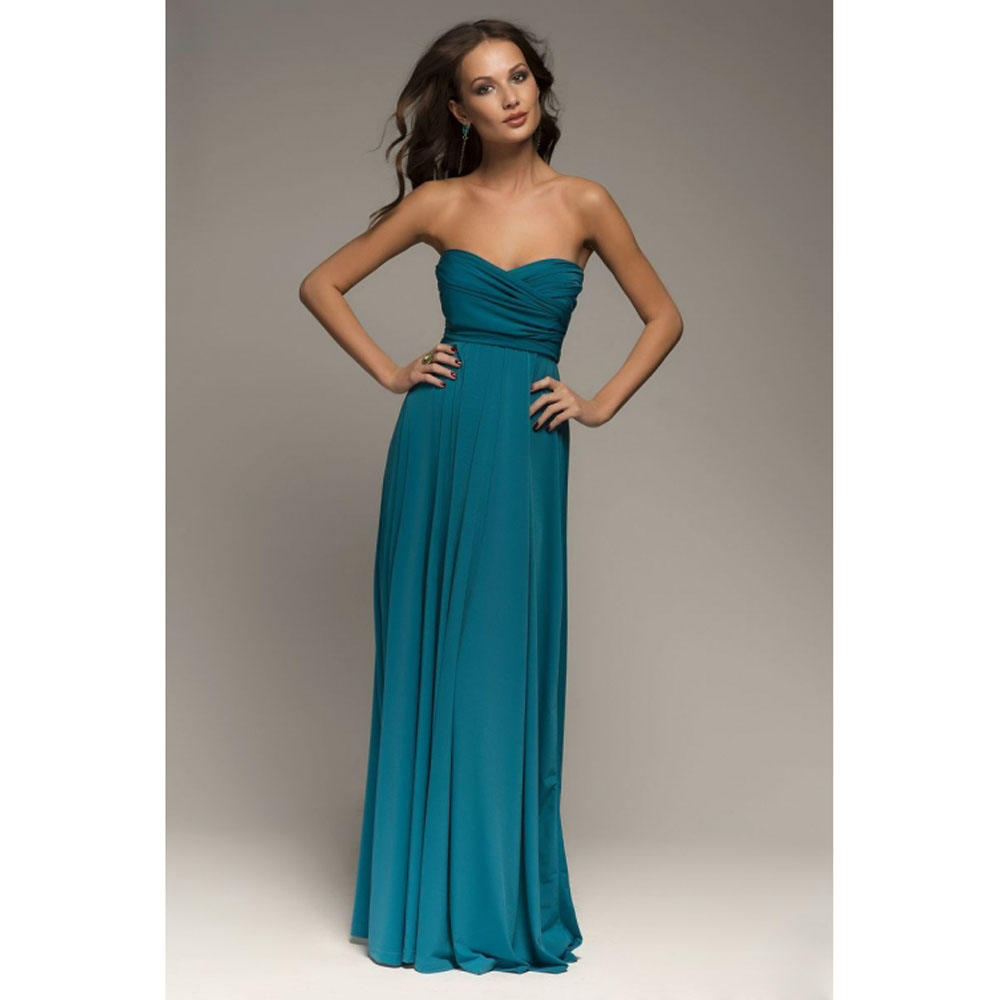 Robe longue d'été Sexy pour demoiselle d'honneur, portefeuille multi-voies, Convertible, Maxi, rouge, sans bretelles, ajourée, tenue de soirée à bandes, 2025