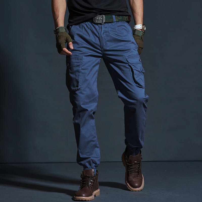 Haute qualité kaki pantalons décontractés hommes tactiques Joggers Camouflage Cargo pantalon multi-poches mode noir armée pantalon vêtements de travail