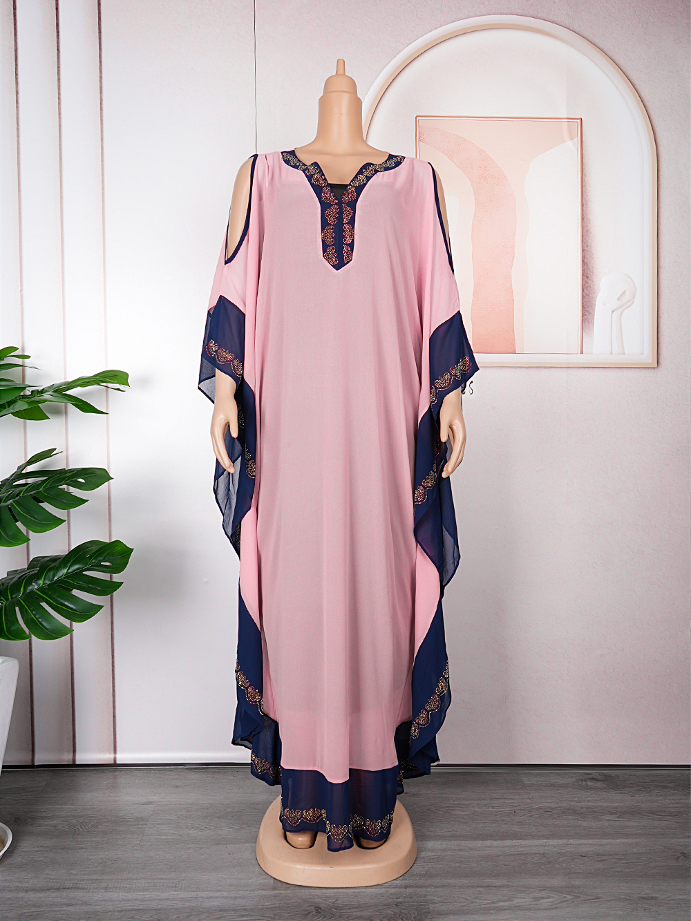 Robe Maxi en Mousseline de Soie pour Femme Musulmane, Kaftan, Dubaï, Abaya, Turquie, Vêtements Islamiques, Robes Africaines Élégantes, Boubou, Djellaba