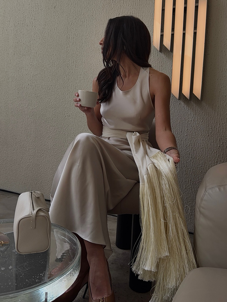 Nouvelle ceinture longue en satin à franges, bord étroit, douce et chic, avec pompons unis, élégante, style oriental, accessoire de taille 2026