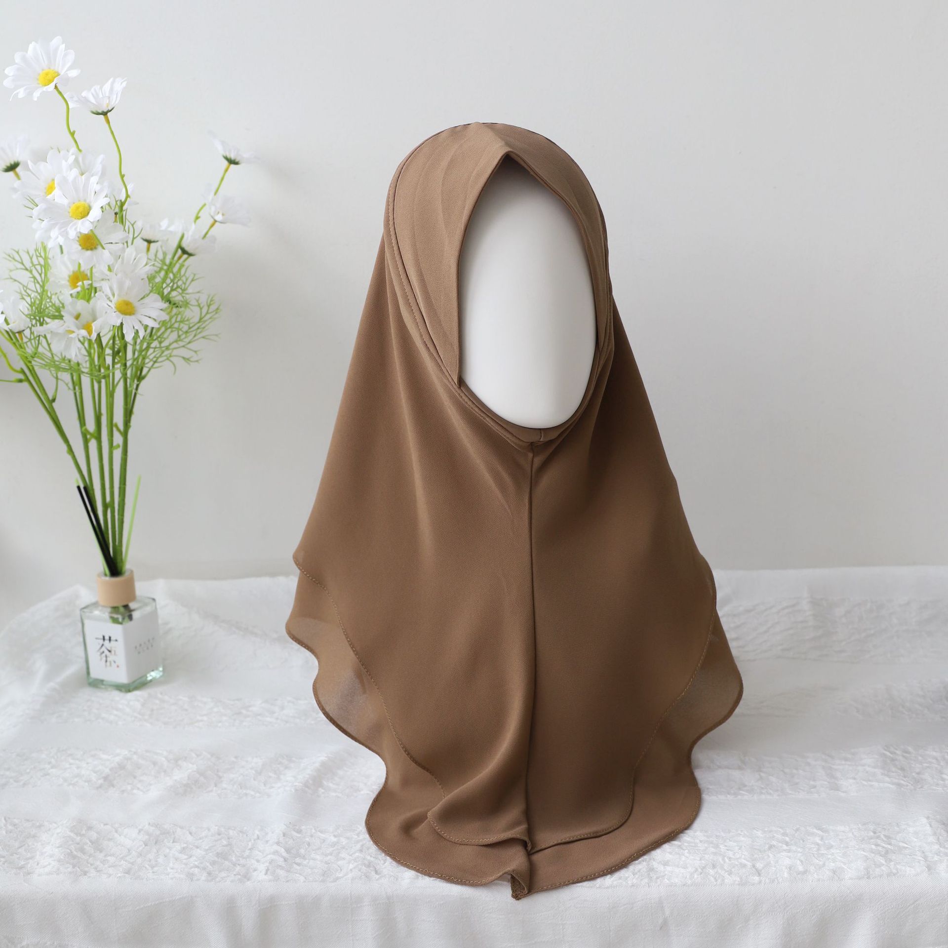 Foulard Instantané en Mousseline de Soie pour Femme, Turban, Bandeau de Sauna Arabe, tiens imar, Enveloppe Islamique, Châle pour Ramadan, Eid, Hijab Musulman, Amira, Une Pièce