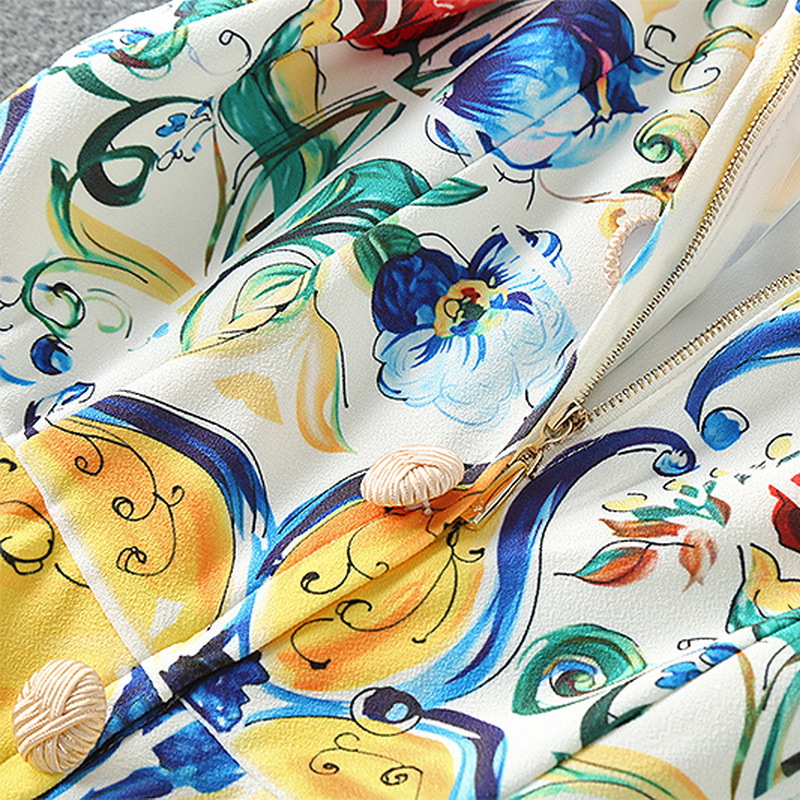 Robe mi-longue de luxe pour femmes, imprimé Floral multicolore, pour les vacances à la plage, élégante, sans manches, ligne a, 2025