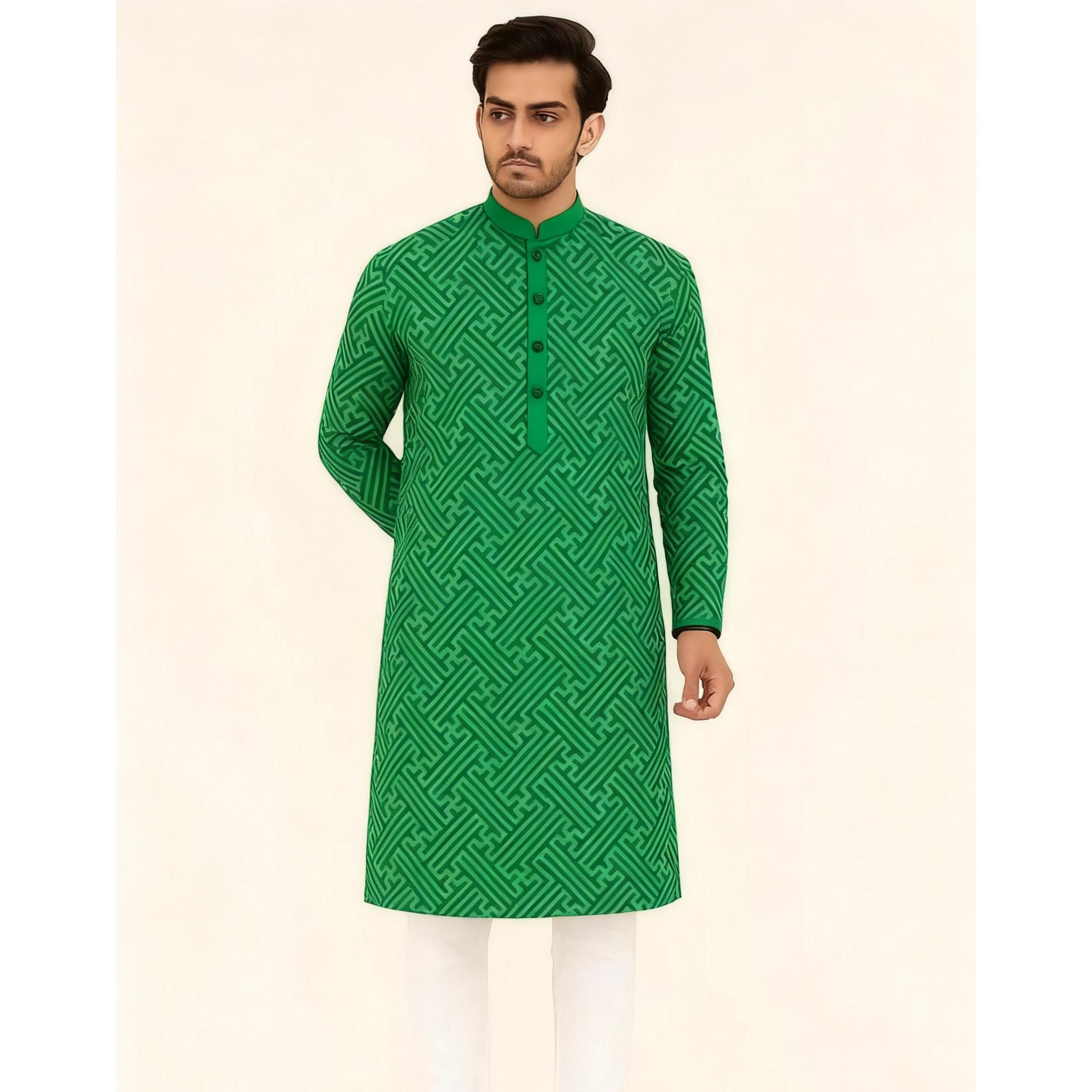 Caftan musulman dubaï pour hommes, Robe à manches longues, Style ethnique, col montant, vêtements arabes, style National du moyen-orient, 2026